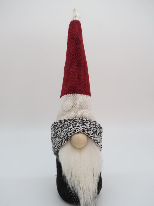15" Medium Gnome (5797) - Red/White/Black Stripes