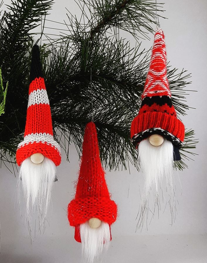 6" (15.2 cm) Ornament Gnomes