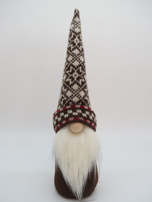 15" Medium Gnome (5792) - Brown/White Nordic