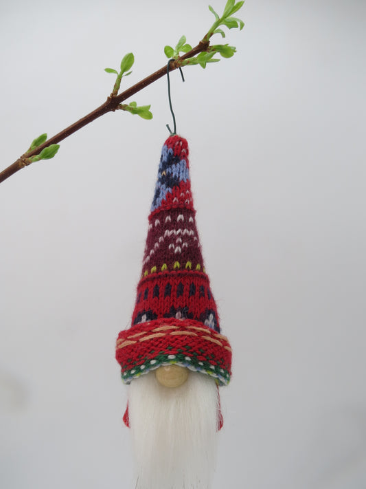 6" Ornament Gnome (6005) - Multi Colour/Pattern