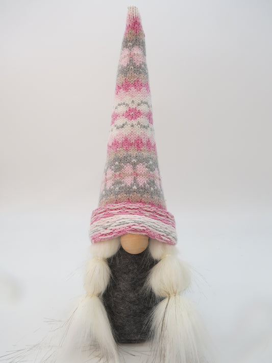 10" Small Gnomess (6018) Pink/Gray/White
