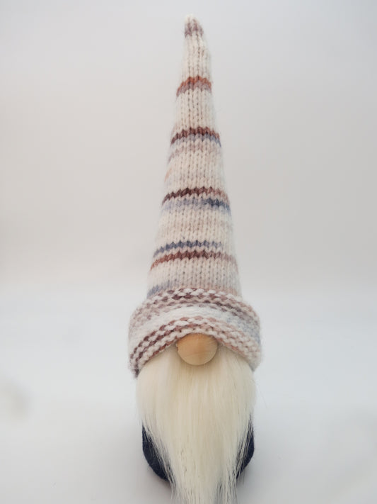 10" Small Gnome (6030) White with Shades of Brown/Blue