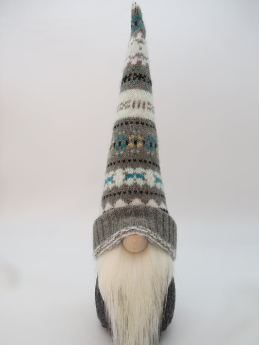 15" (38.1 cm) Medium Gnome (6045) - Gray with Pattern