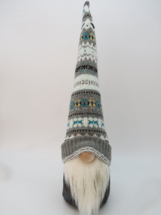 20" (50.8 cm) Large Gnome (6053) - Gray with Pattern