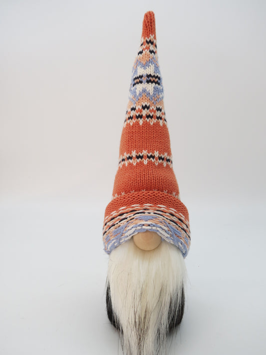 10" (25.4 cm) Small Gnome (6066) Orange with Nordic Pattern