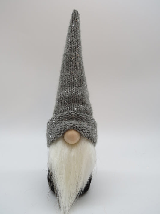 10" (25.4 cm) Small Gnome (6090) Dark Gray with Sparkles