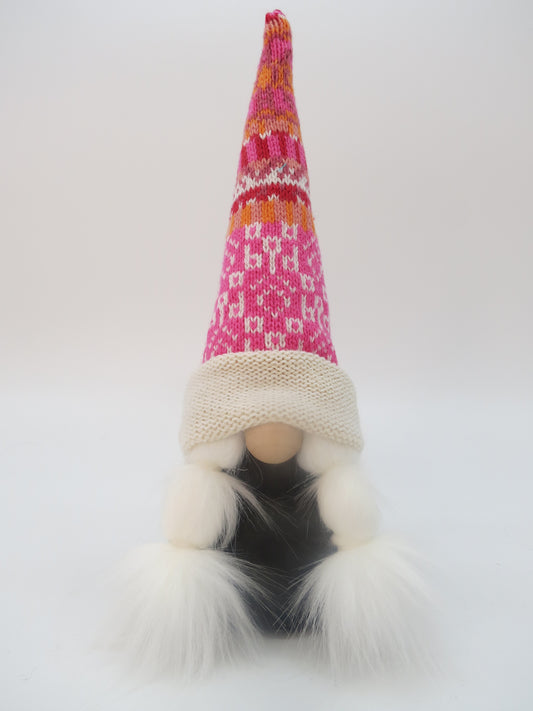 10" (25.4 cm) Small Gnomess (6106) Pink/Orange/White