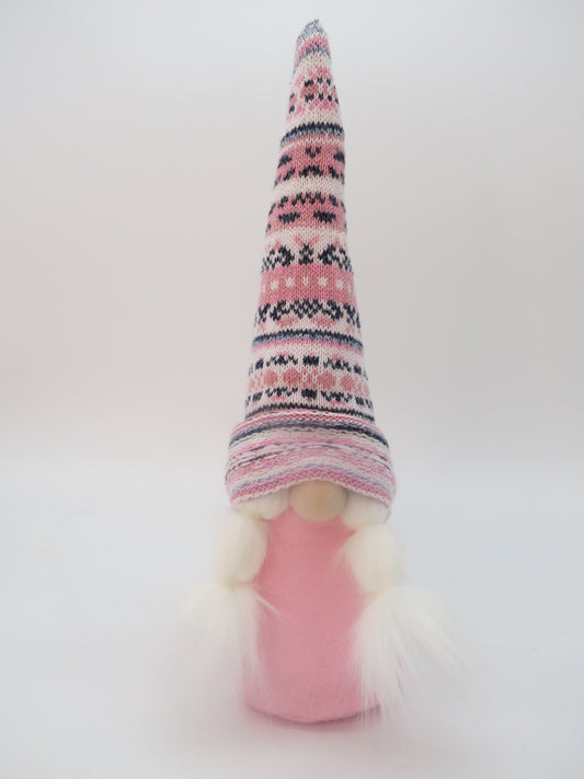 15" (38.1 cm) Medium Gnomess (6112) - Pink/Navy/Blue/White Nordic