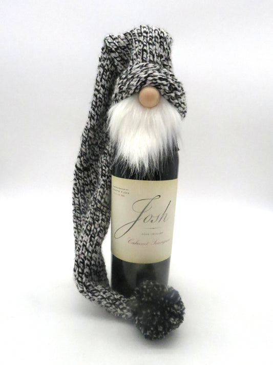 18 - 21" (45.7 - 53.3 cm) Tree/Bottle Topper Gnome (6150) - Black/White Speckled