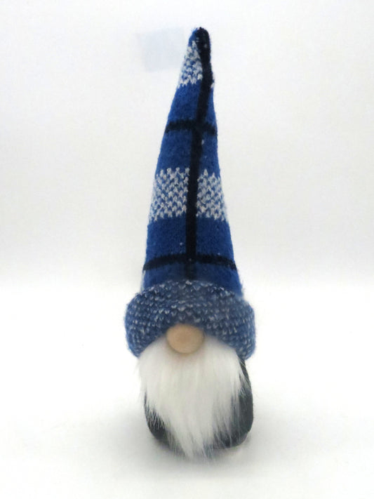 10" (25.4 cm) Small Gnome (6155) Blue/White Plaid