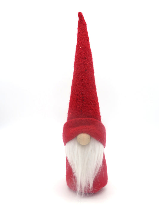 15" (38.1 cm) Medium Gnome (6166) - Red with Sparkles