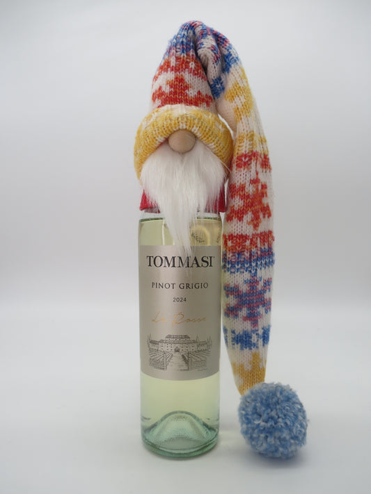 18 - 21" (45.7 - 53.3 cm) Tree/Bottle Topper Gnome (6216) - Multi Colour Nordic